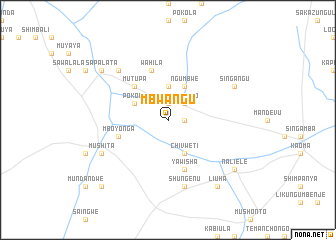 map of Mbwangu