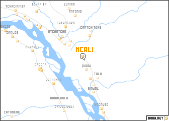 map of Mʼcali