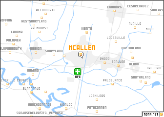 map of McAllen