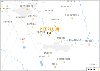 map of McCallum