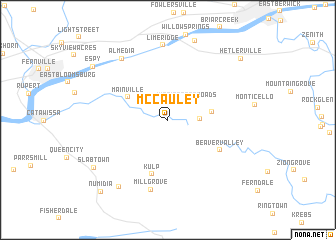 map of McCauley