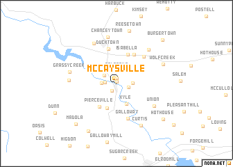 map of McCaysville