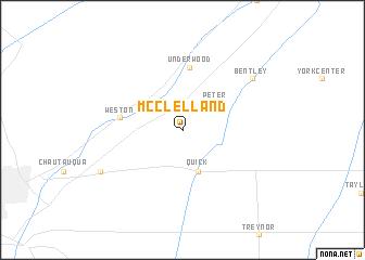 map of McClelland