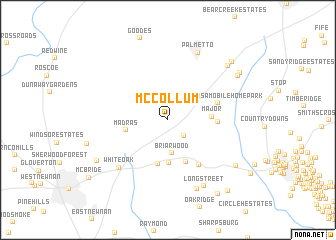 map of McCollum