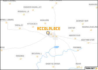 map of McCol Place