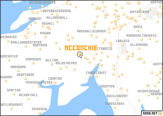 map of McConchie