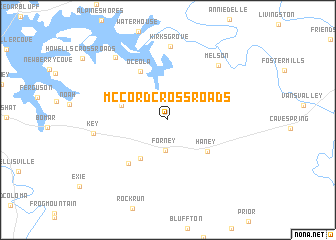 map of McCord Crossroads