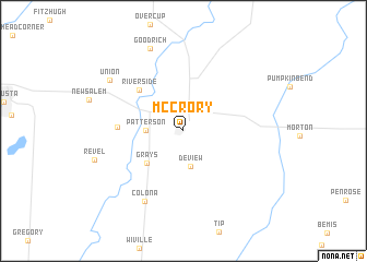 map of McCrory