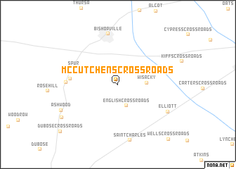 map of McCutchens Crossroads