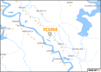 map of McDade