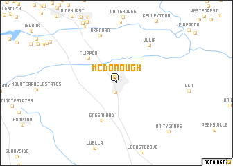 map of McDonough