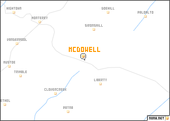 map of McDowell