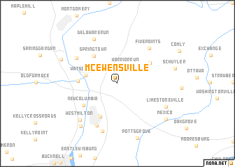 map of McEwensville