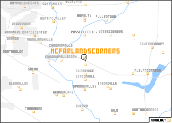 map of McFarlands Corners