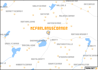 map of McFarlands Corner