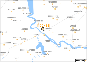 map of McGhee