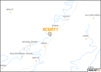 map of McGinty