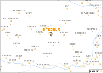 map of McGraws