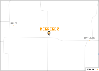 map of McGregor