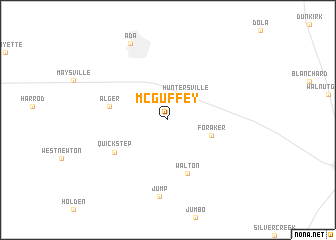 map of McGuffey