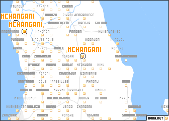 map of Mchangani
