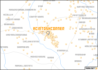 map of McIntosh Corner