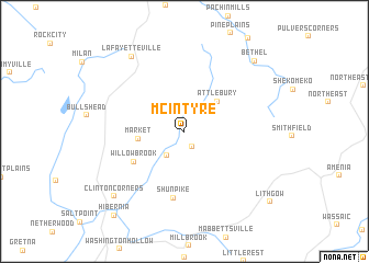 map of McIntyre