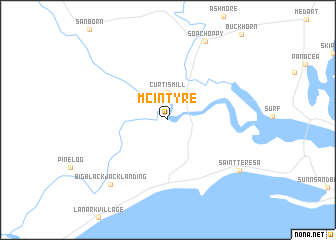 map of McIntyre