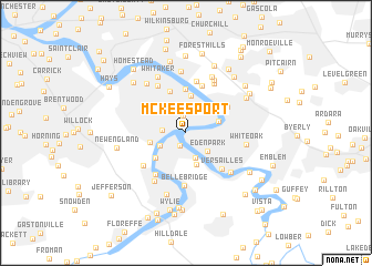 map of McKeesport