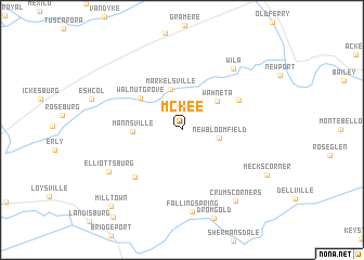 map of McKee