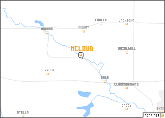 map of McLoud