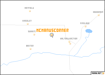 map of McManus Corner
