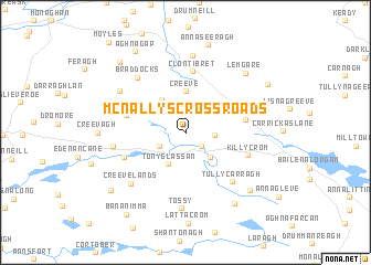 map of McNallyʼs Cross Roads