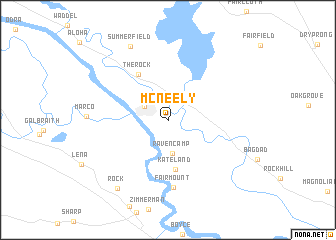 map of McNeely