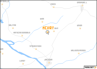 map of McVay