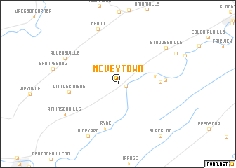 map of McVeytown