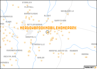 map of Meadowbrook Mobile Home Park