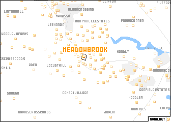 map of Meadowbrook