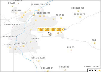 map of Meadowbrook