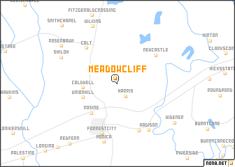 map of Meadow Cliff