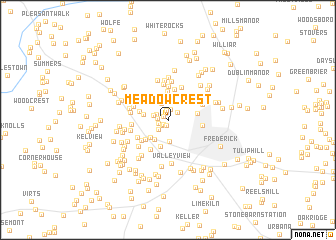 map of Meadowcrest