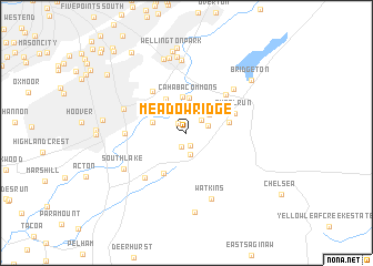 map of Meadow Ridge