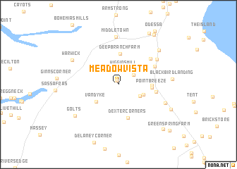 map of Meadow Vista