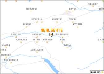 map of Mealsgate