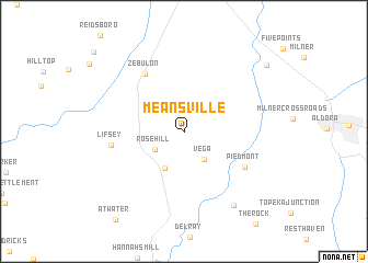 map of Meansville