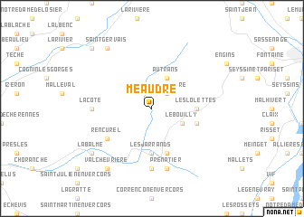 map of Méaudre