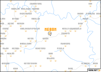 map of Mébam