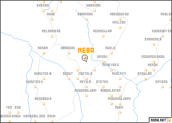 map of Méba