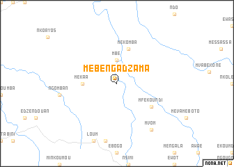 map of Mébengadzama