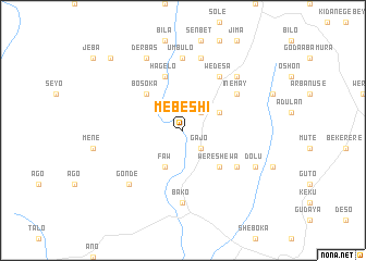 map of Mebeshī